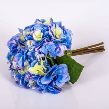Ramo de hortensias de plástico KLARA, azul, 30cm, Ø18cm