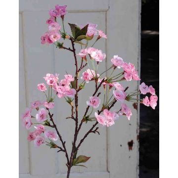Rama artificial de cerezo de flor japonés ARILA con flores, rosa, 85cm