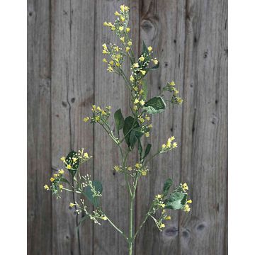 Brassica rapa artificial CATHLEEN, amarillo, 75cm, Ø0,5cm