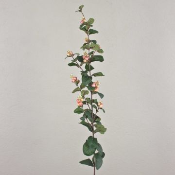 Rama bolitas de nieve artificial NERINA, bayas, rosa-melocotón, 95cm