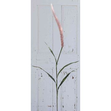 Pennisetum artificial LEBRERO con panículas, rosa, 175cm