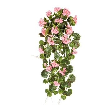 Flor decorativa geranio colgante DOLKREN, varilla, crossdoor, rosa, 80 cm