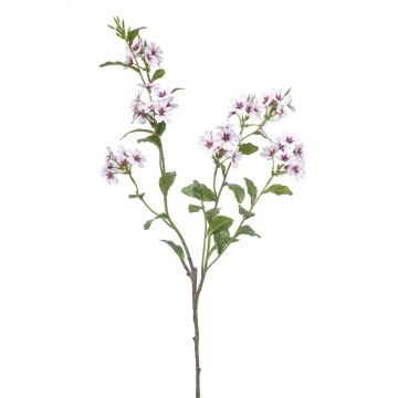 Rama artificial de jazmín KLONDA, blanco-violeta, 80 cm