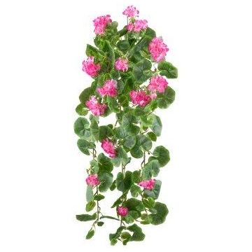 Flor decorativa geranio colgante DOLKREN, varilla, crossdoor, fucsia, 80 cm
