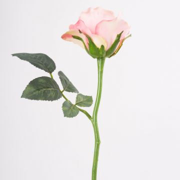 Rosa artificial ELLI, rosa, 30cm, Ø6cm