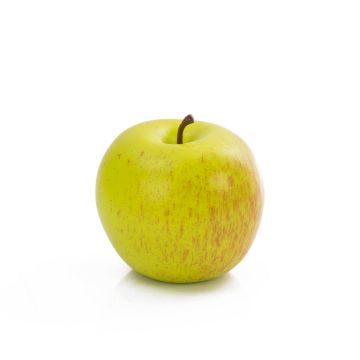 Manzana de plástico ADALBERO, verde-rojo, 8cm, Ø7cm