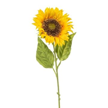 Flor decorativa girasol NERKIN, amarilla, 65 cm, Ø 13 cm