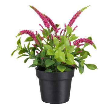 Flor artificial de verónica GRINTOL en maceta decorativa, rosa, 18 cm