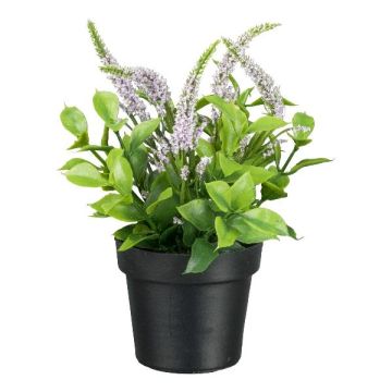 Flor artificial verónica GRINTOL en maceta decorativa, lila claro, 18 cm