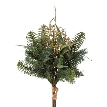 Ramo decorativo de eucalipto y abeto RAVOL con bayas, verde y dorado, 45 cm Ramo decorativo de eucalipto y abeto RAVOL con bayas, verde y dorado, 45 cm