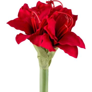 Flor de plástico amarilis LIKONE, roja, 30 cm