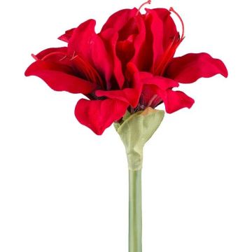 Flor de plástico amarilis LIKONE, roja, 50 cm