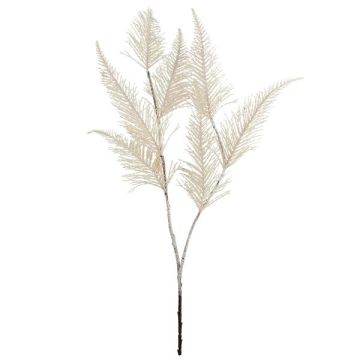 Rama artificial helecho escudo VRENTO, nevada, blanca, 75 cm Rama artificial helecho escudo VRENTO, nevada, blanca, 75 cm