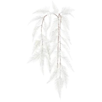 Rama artificial de helecho VRENTO, nevada, blanca, 100 cm Rama artificial de helecho VRENTO, nevada, blanca, 100 cm
