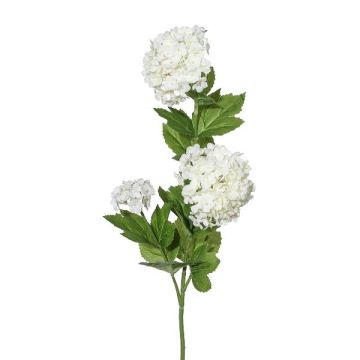 Rama artificial de bola de nieve SNAVEN, color crema, 60 cm