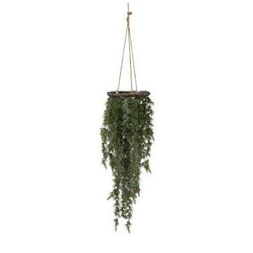 Guirnalda artificial de cedro ORFILA, helada, verde-blanca, 125 cm