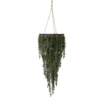 Guirnalda artificial para techo cedro ORFILA, helada, verde-blanca, 160 cm