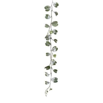 Guirnalda artificial Bauhinia GLIPAN, nevada, blanca-verde, 85 cm