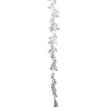 Guirnalda artificial Smilax ROVIER, plata metalizado, 165 cm