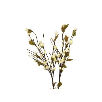 Rama de camelia artificial LIDIJA, LED, blanca, 50 cm