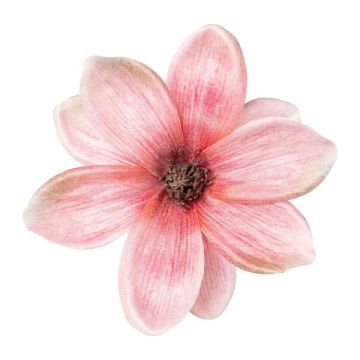 Flor artificial de magnolia NURFFY, rosa, Ø 16 cm