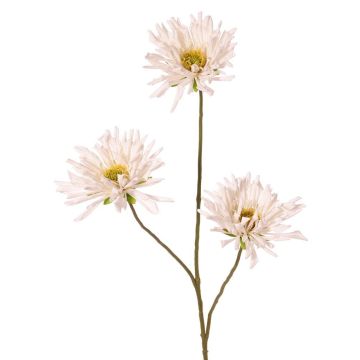 Rama artificial de crisantemo LASDIM, blanco, 75 cm, Ø 11 cm