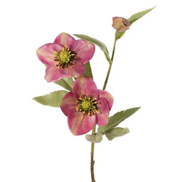 Rama artificial de rosa de Navidad SUNMYN, malva, 55 cm, Ø 8-10 cm
