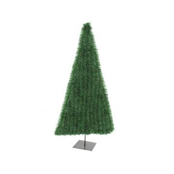 Árbol Navidad plástico JACOBUS, plano, verde oscuro, 120cm, Ø60cm