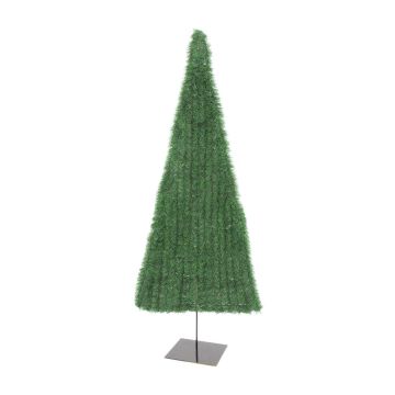 Árbol Navidad plástico JACOBUS, plano, verde, 150cm, Ø70cm