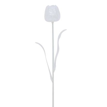 Tulipán artificial ISHITA aspecto de cristal, 12 piezas, transparente, 60cm