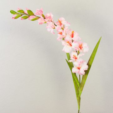 Flor artificial Gladiolo THEOPHORA, rosa-crema, 110 cm