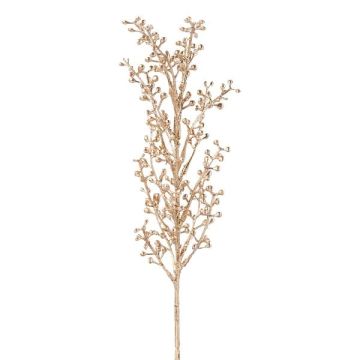 Rama decorativa de arándanos BLERTO, bayas, champán, 55 cm