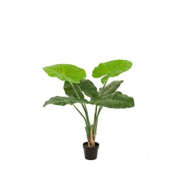 Planta artificial Alocasia Calidora NICAS, maceta decorativa, verde, 90 cm Planta artificial Alocasia Calidora NICAS, maceta decorativa, verde, 90 cm