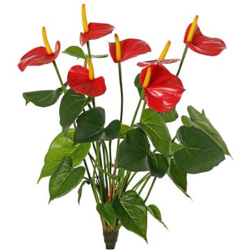 Anturio artificial NAKITA en varilla, rojo, 50 cm