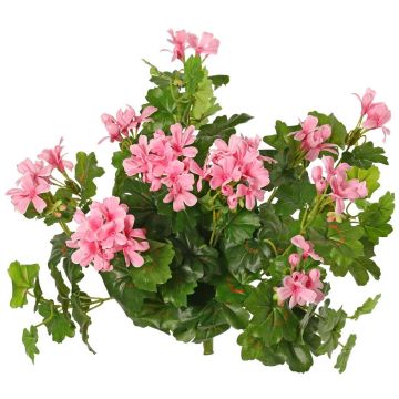 Geranio artificial MIA en varilla, rosa claro, 40 cm, Ø 5-8 cm