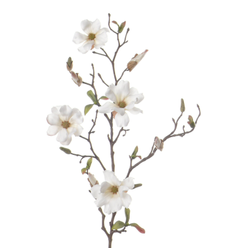 Rama de magnolia sintética MARGA, blanco, 80cm, Ø6-8cm