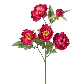 Rama artificial de peonía LARDUAN, Eco Collection, rosa, 60 cm, Ø 7 cm