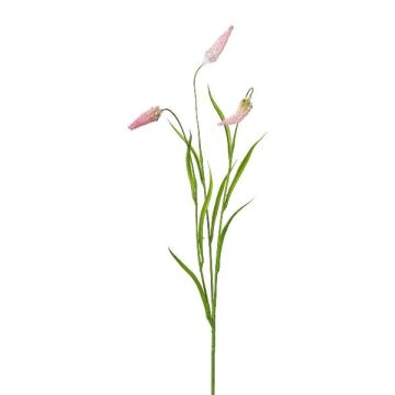 Rama artificial de trébol FEVOR con flores, rosa, 70 cm