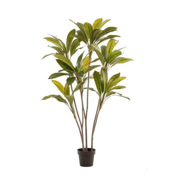 Planta artificial Cordyline MEIKE, troncos artificiales, maceta decorativa, verde, 160 cm