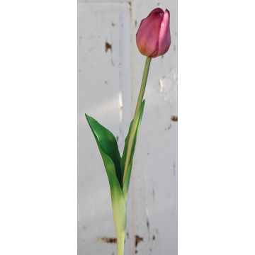 Tulipán artificial LONA, lila-verde, 45cm, Ø4cm