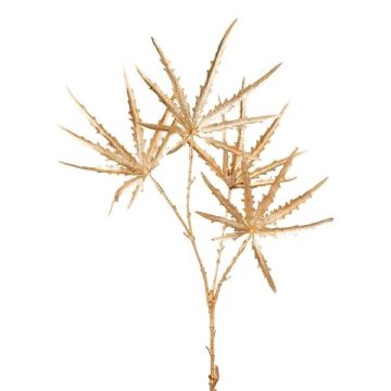 Rama artificial de aralia DROVAL, dorada, 65 cm