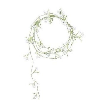 Guirnalda de flores artificiales gypsophila SIVON, blanca, 180 cm
