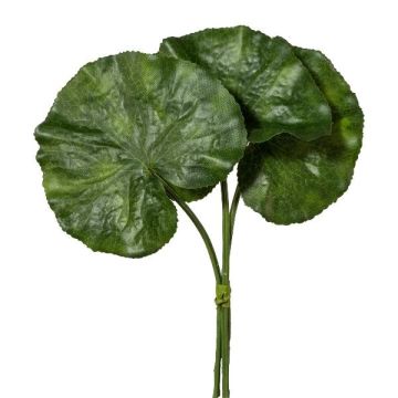 Hoja decorativa hoja de bronce GLAVO, 3 unidades, verde, 30 cm