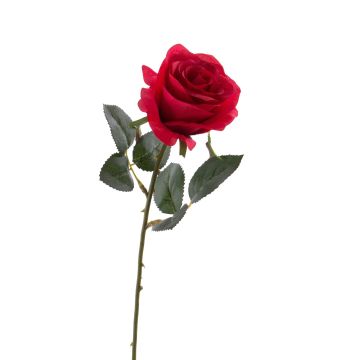 Rosa sintética SIMONY, rojo, 45cm, Ø8cm
