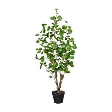 Planta artificial aralia MULVI, maceta decorativa, tronco artificial, 110 cm
