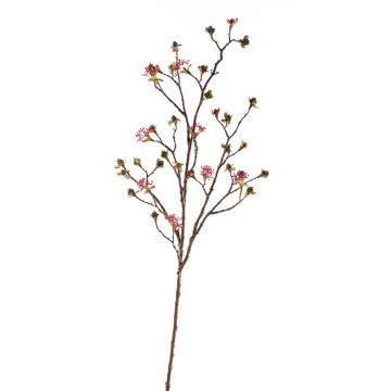 Rama arce artificial JOACHIM, con flores, rosa-verde, 110cm