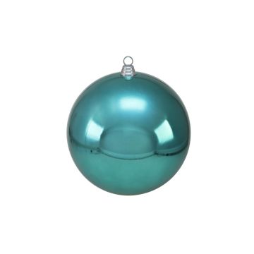 Bola de árbol de Navidad TEODORA, turquesa brillante, Ø30cm Bola de árbol de Navidad TEODORA, turquesa brillante, Ø30cm