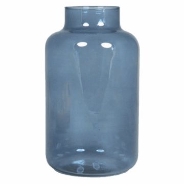Jarrón de mesa SIARA de vidrio, azul-claro, 25cm, Ø15cm