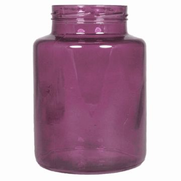Jarrón de cristal VALENTIA, rosa-transparente, 25cm, Ø17cm