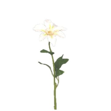Flor artificial de clematis JINJIN, crema, 50cm